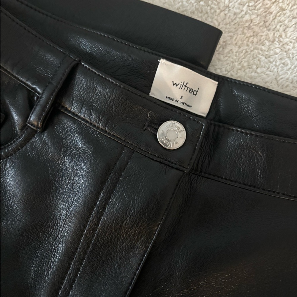 Aritzia faux leather pants